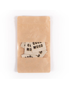 Set of 5 woven labels - Good Mood 2