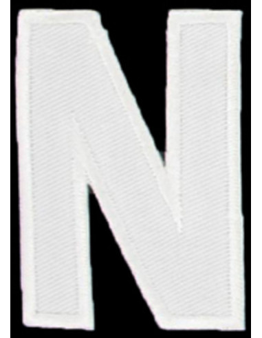 Iron-on patch letter N