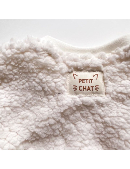 Set of 5 woven labels - Little cat