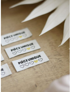 Set of 6 sew-on labels - Unique piece 2