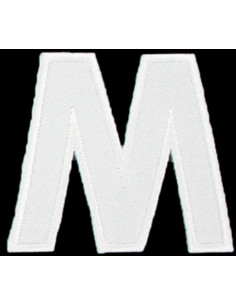 Iron-on patch letter M or W