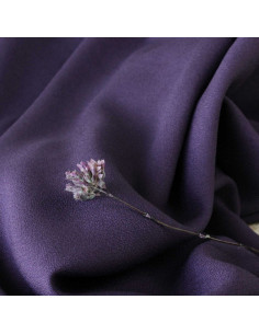 Purple viscose crepe fabric - Églantine & Zoé