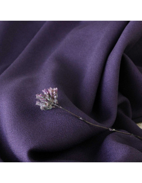 Purple viscose crepe fabric - Églantine & Zoé