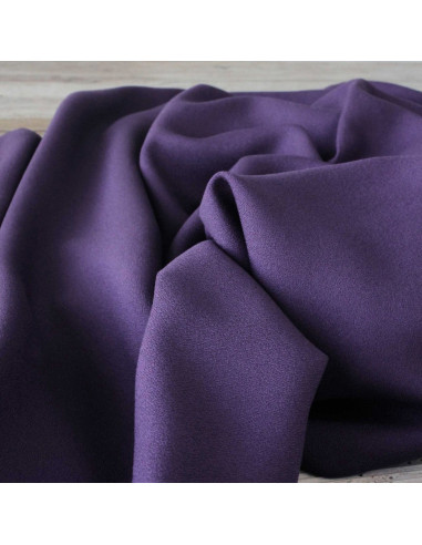 Purple viscose crepe fabric - Églantine & Zoé