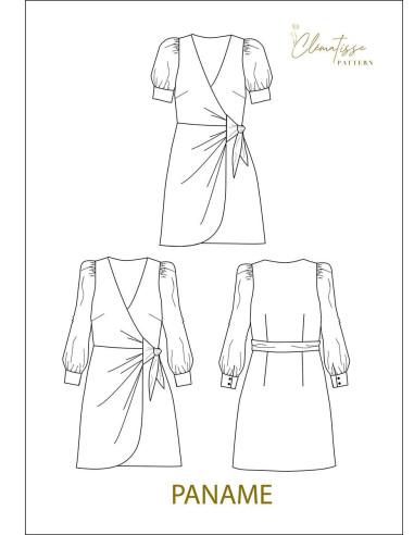 Paname Dress Pattern - Clématisse Pattern