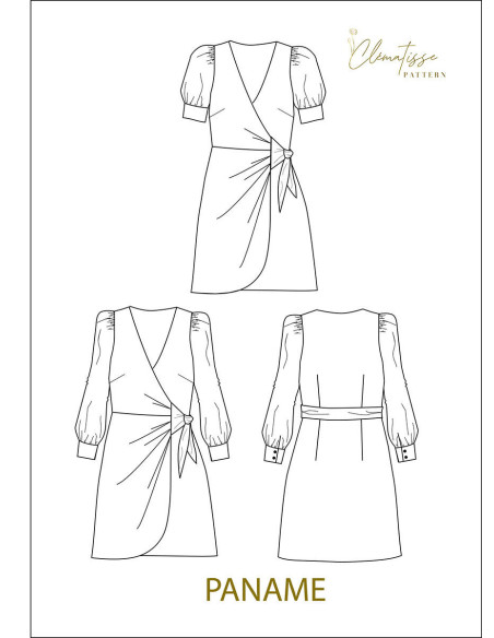 Paname Dress Pattern - Clématisse Pattern