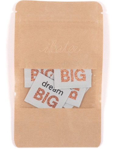 Set of 5 woven labels - Dream Big