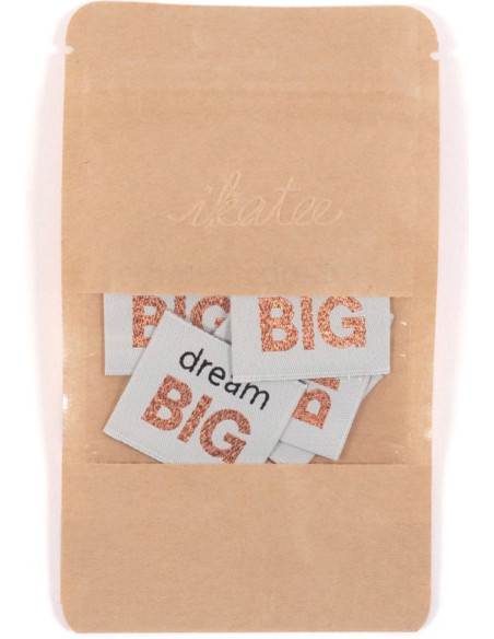 Set of 5 woven labels - Dream Big