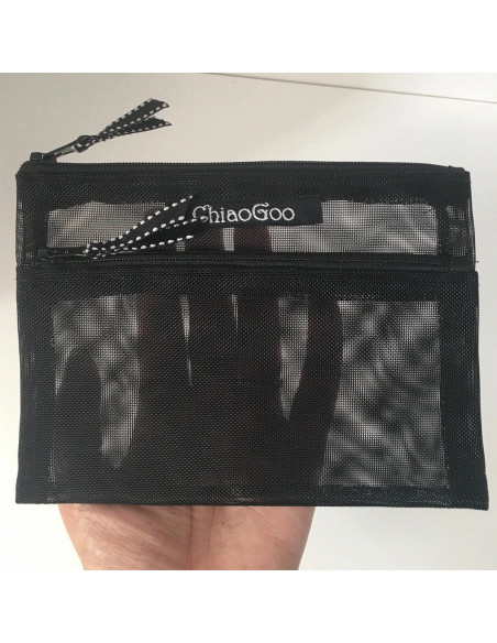 Mesh pouch for ChiaoGoo cables and accessories