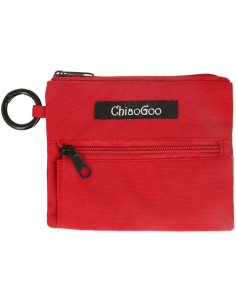 Mini red pouch for ChiaoGoo Shorties Mini needles