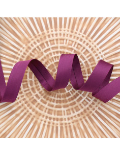 Satin bias - Plum
