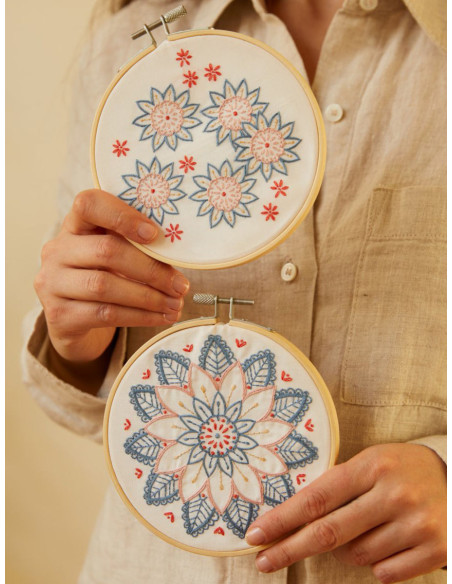 Duo Embroidery Kit - Flowers of the Rising Sun