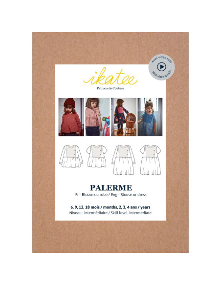 Palermo Blouse or Dress Pattern - Ikatee