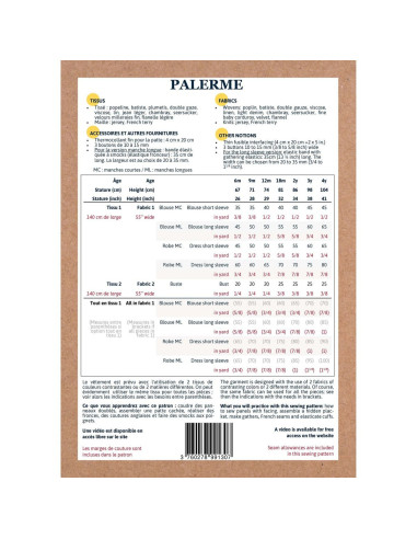 Palermo Blouse or Dress Pattern - Ikatee
