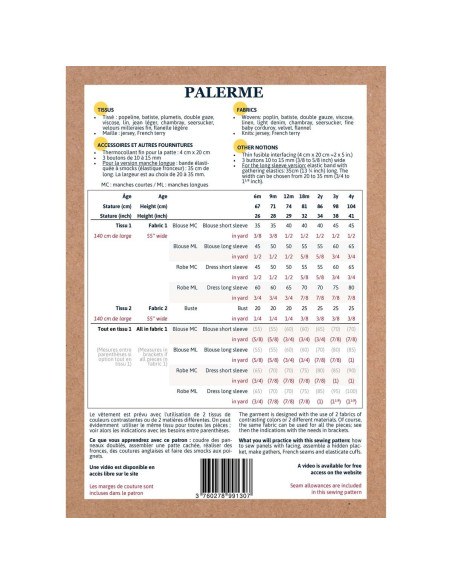 Palermo Blouse or Dress Pattern - Ikatee