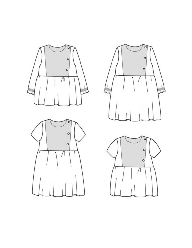 Palermo Blouse or Dress Pattern - Ikatee