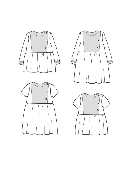 Palermo Blouse or Dress Pattern - Ikatee