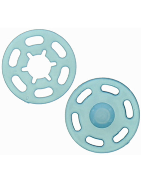 Plastic snap button - Petrol blue