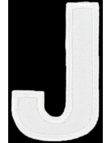 Iron-on patch letter J