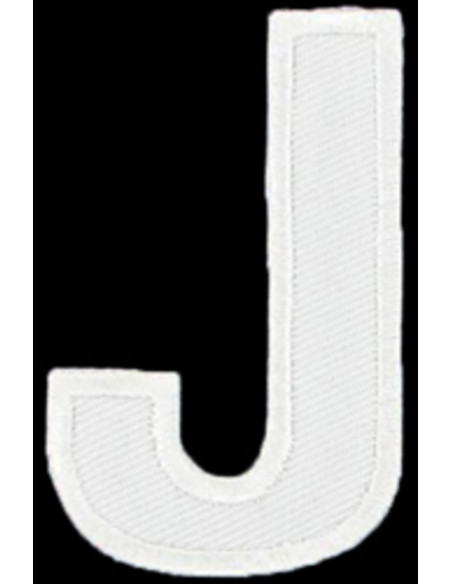 Iron-on patch letter J