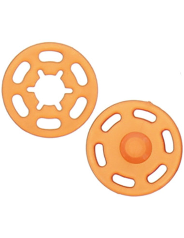 Plastic snap button - Orange