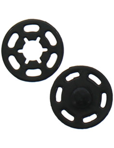 Plastic snap button - Black