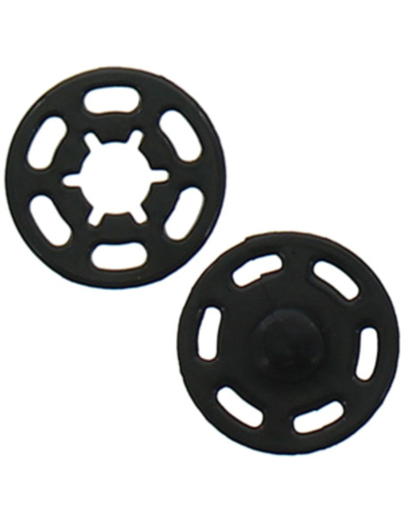 Plastic snap button - Black