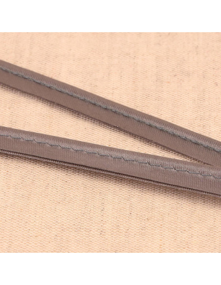 Satin piping - Medium gray