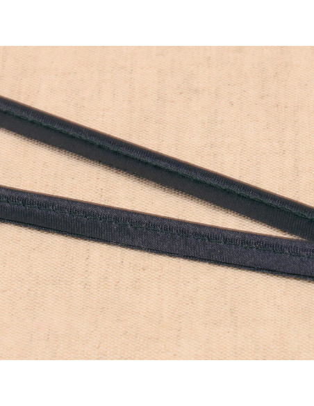 Satin piping - Dark blue