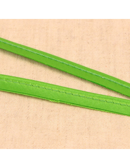 Satin piping - Anise green
