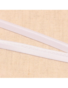 Satin piping - White