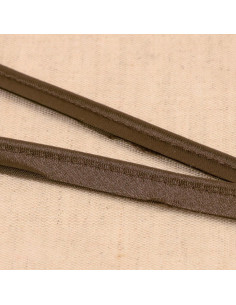 Satin piping - Plum brown