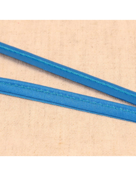Satin piping - Steel blue