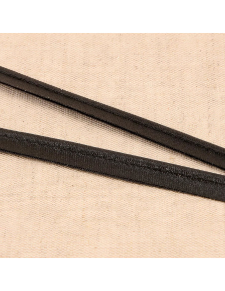 Satin piping - Black