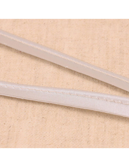 Satin piping - Light gray