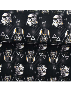 Star Wars Jersey Fabric - Stormtrooper and Darth Vader