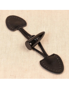 Pre-punched faux Brandenburg - Black