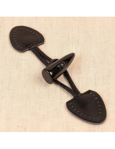 Pre-punched faux Brandenburg - Black