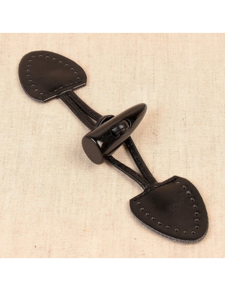 Pre-punched faux Brandenburg - Black