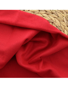 Woolen fabric for coat - Red