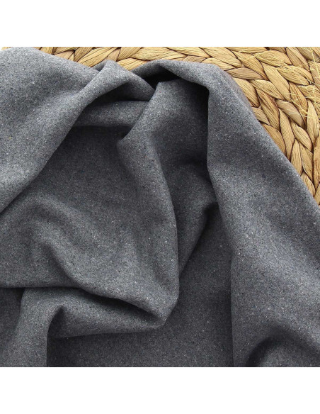 Woolen fabric for coat - Gray