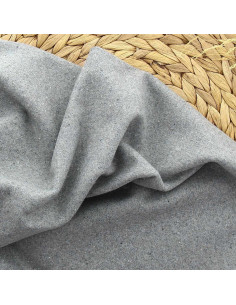 Woolen coat fabric - Silver