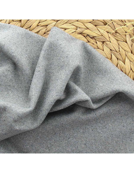 Woolen coat fabric - Silver