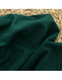 Bottle green wool fabric for coat