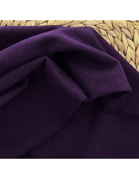 Woolen coat fabric - Purple