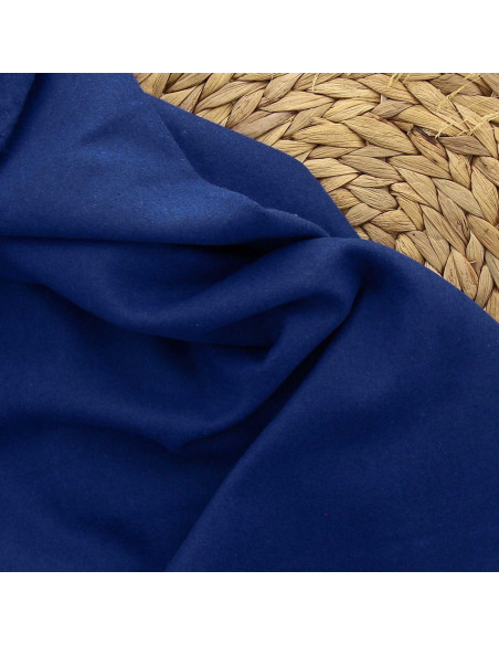 Woolen coat fabric - Cobalt blue