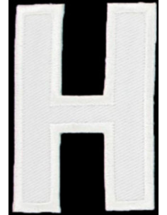 Iron-on patch letter H