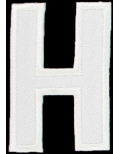 Iron-on patch letter H