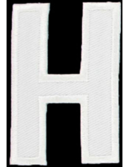 Iron-on patch letter H