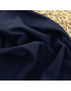 Woolen coat fabric - Navy blue